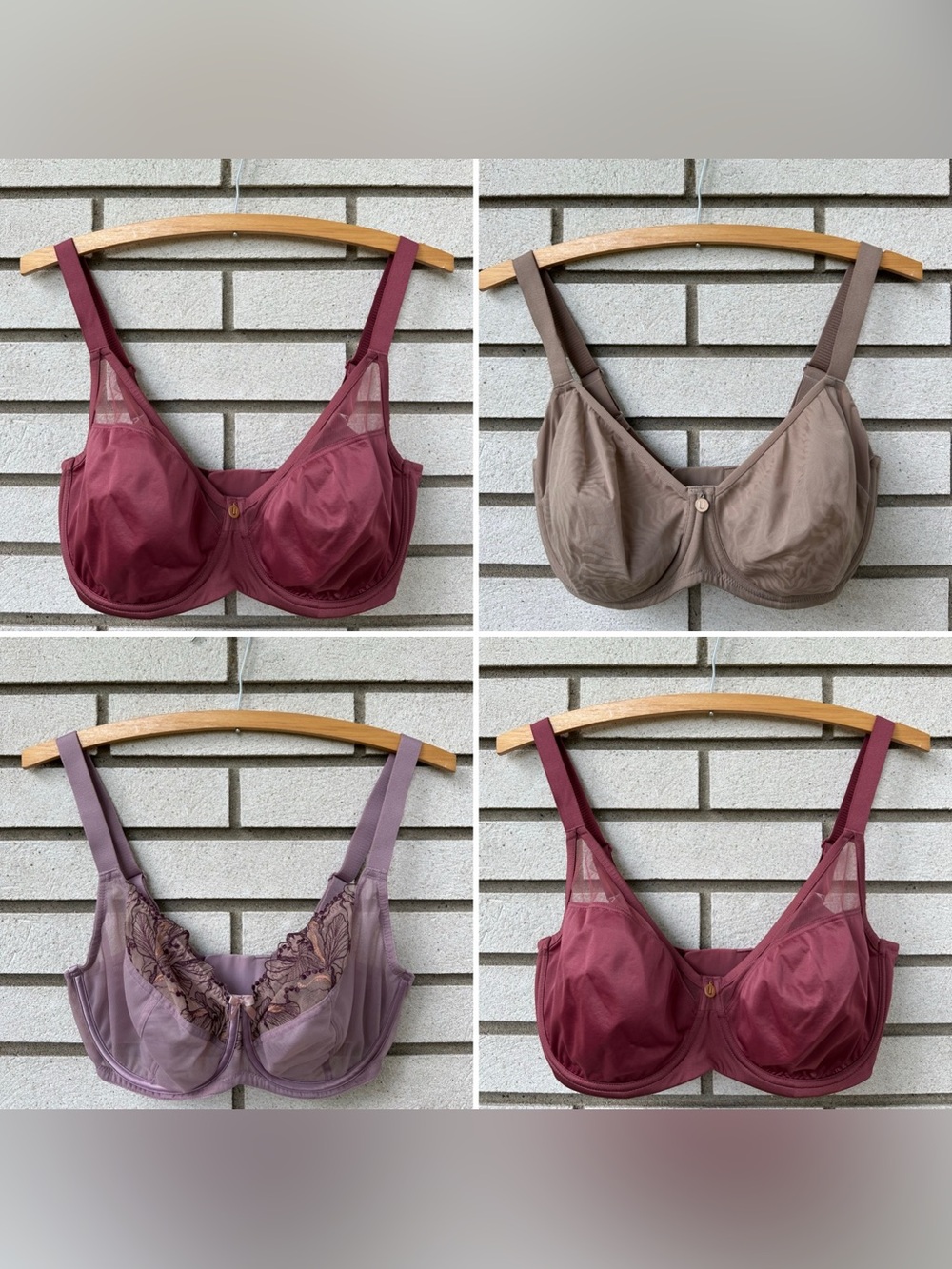 Understance Bra Bundle 30H FlexWire Unpadded Demi Balconette Spacer Lot Of 4